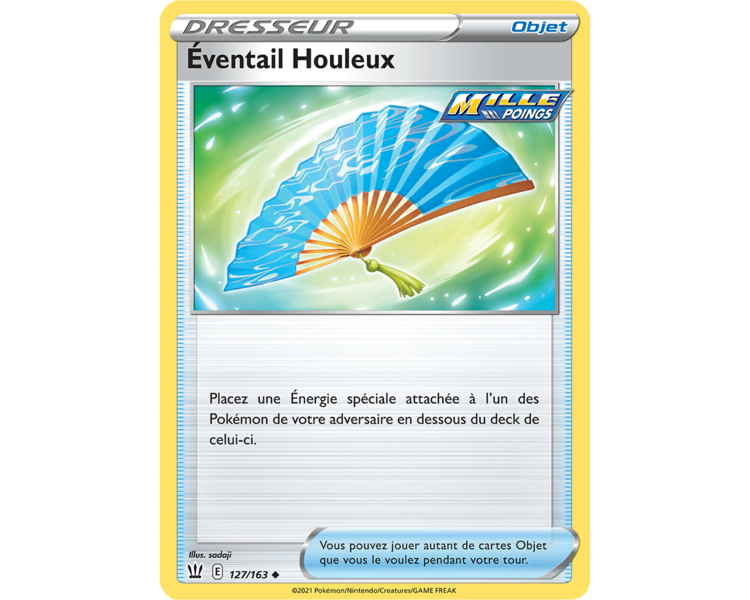 Objet Éventail Houleux - Carte Peu commune Reverse 127/163 - Épée et Bouclier 5 - Styles de Combat