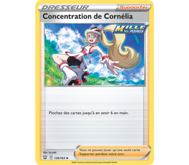 Dresseur Concentration de Cornélia - Carte Peu commune 128/163 - Épée et Bouclier 5 - Styles de Combat