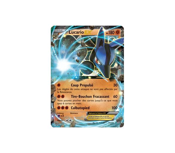 Lucario ex 180 pv 54/111 poings furieux xy03