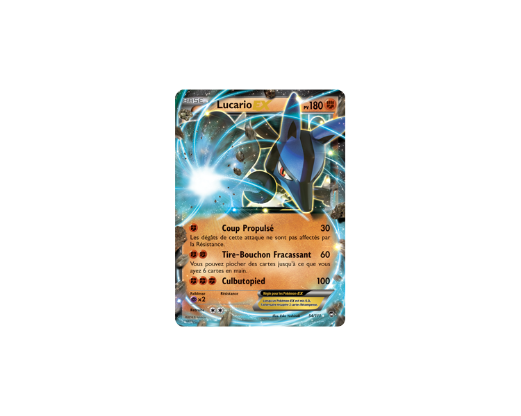 Lucario ex 180 pv 54/111 poings furieux xy03