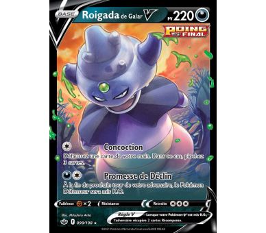 Roigada de Galar-V Pv 220 099/198 - Carte Ultra Rare - Épée et Bouclier - Règne de Glace