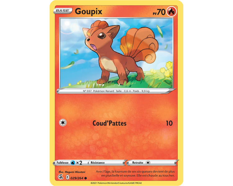 Goupix Pv 70 029/264 - Carte Commune - Épée et Bouclier - Poing de Fusion