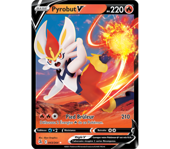 Evoli - carte Pokémon 205/264 Poing de Fusion