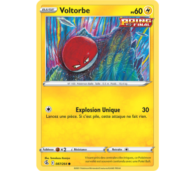 Voltorbe Pv 60 087/264 - Carte Commune - Épée et Bouclier - Poing de Fusion