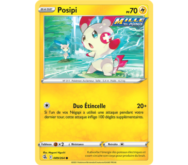 Posipi Pv 70 089/264 - Carte Commune - Épée et Bouclier - Poing de Fusion