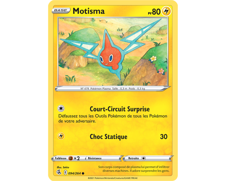 Motisma Pv 80 094/264 - Carte Commune - Épée et Bouclier - Poing de Fusion