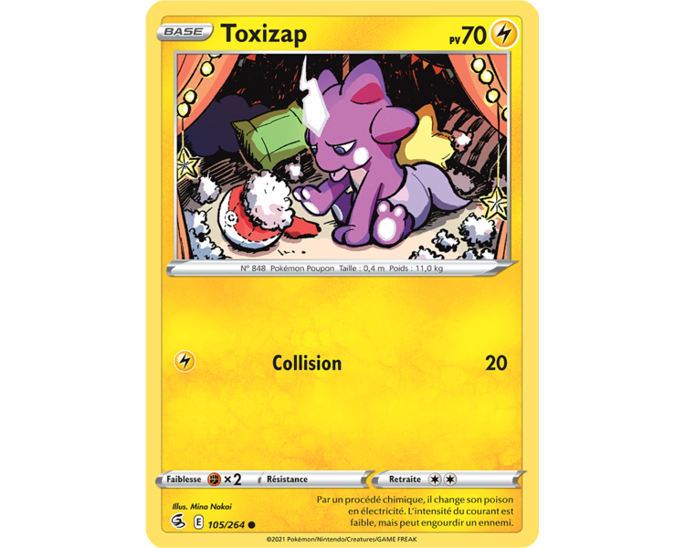 Toxizap Pv 70 105/264 - Carte Commune - Épée et Bouclier - Poing de Fusion