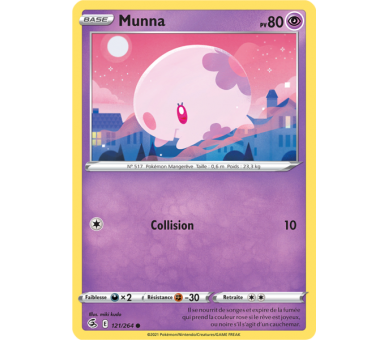 Munna Pv 80 121/264 - Carte Commune - Épée et Bouclier - Poing de Fusion