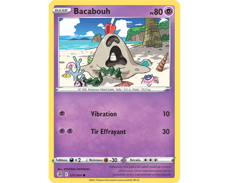 Bacabouh Pv 80 125/264 - Carte Commune Reverse - Épée et Bouclier - Poing de Fusion