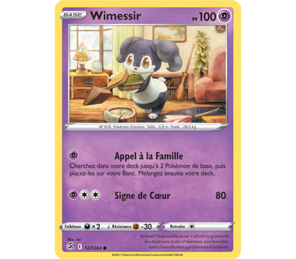 Wimessir Pv 100 127/264 - Carte Commune - Épée et Bouclier - Poing de Fusion