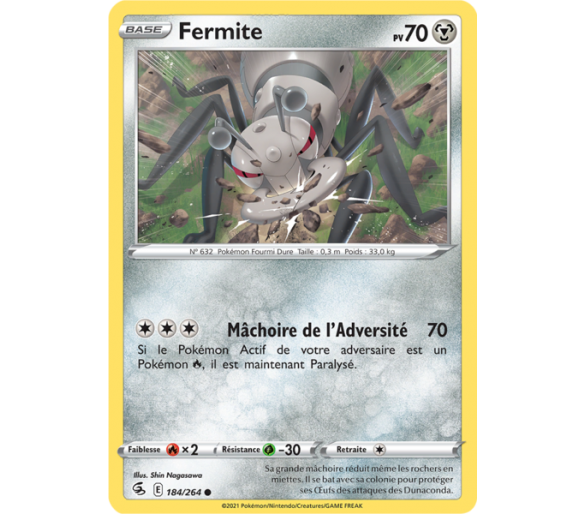 Fermite Pv 70 184/264 - Carte Commune - Épée et Bouclier - Poing de Fusion