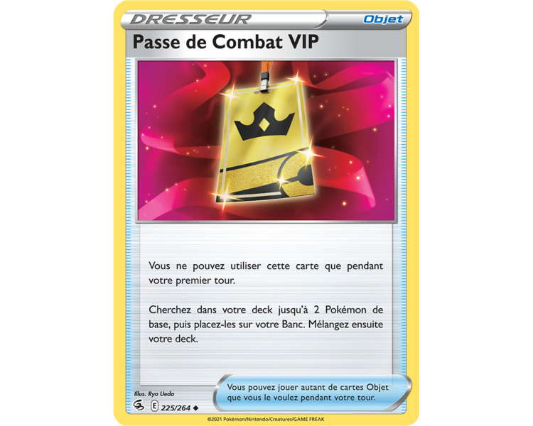 Passe de Combat VIP - Carte Dresseur Peu Commune - Épée et Bouclier - Poing de Fusion