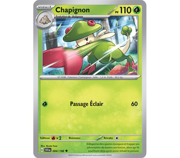 Chapignon Pv 110 004/198 - Carte Peu Commune - Écarlate et Violet