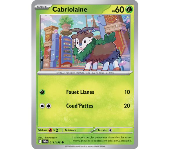Cabriolaine Pv 60 011/198 - Carte Commune - Écarlate et Violet