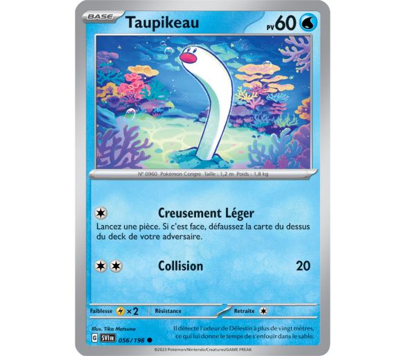 Taupikeau Pv 60 056/198 - Carte Commune - Écarlate et Violet