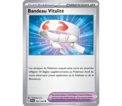 Outil Pokémon Bandeau Vitalité 197/198 - Carte Peu Commune - Écarlate et Violet