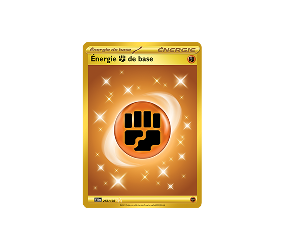 Énergie Combat de base 258/198 - Carte Gold Hyper Rare - Écarlate et Violet
